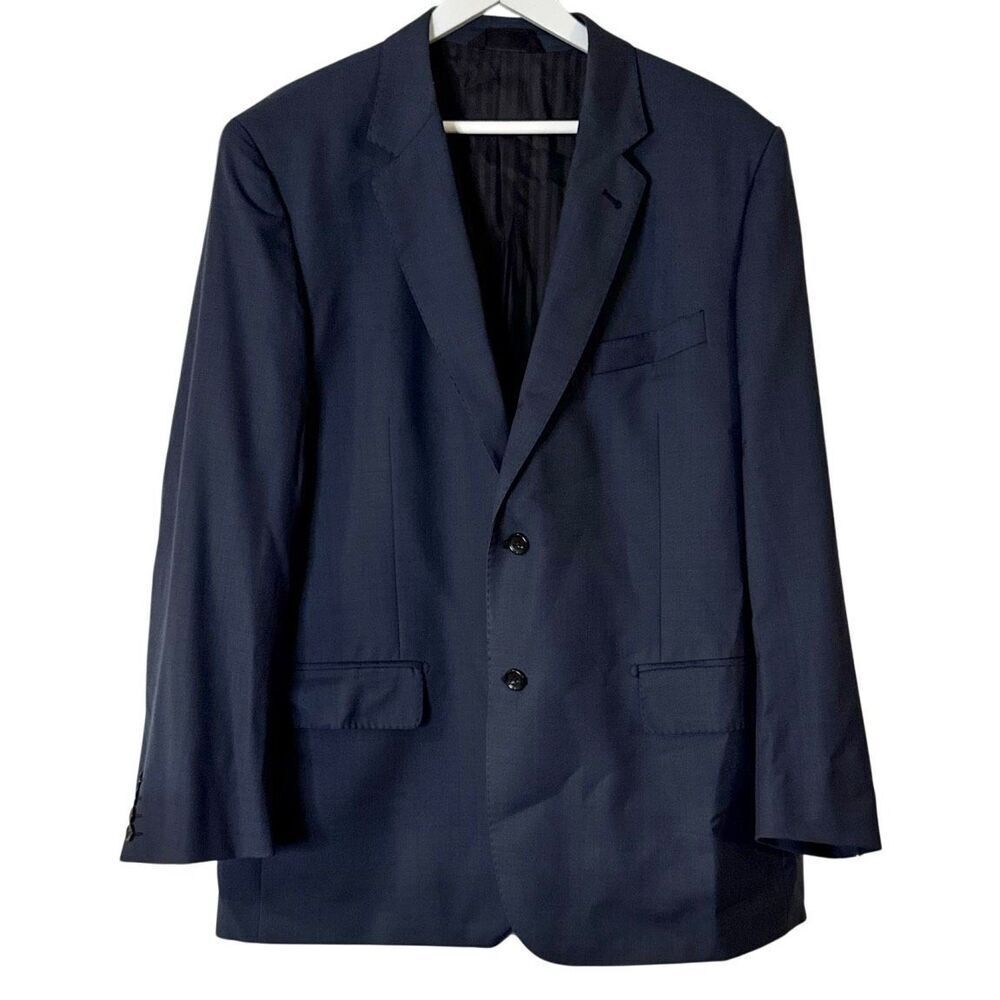 Baroni Super 150’s navy striped blazer 46r 100% wool
